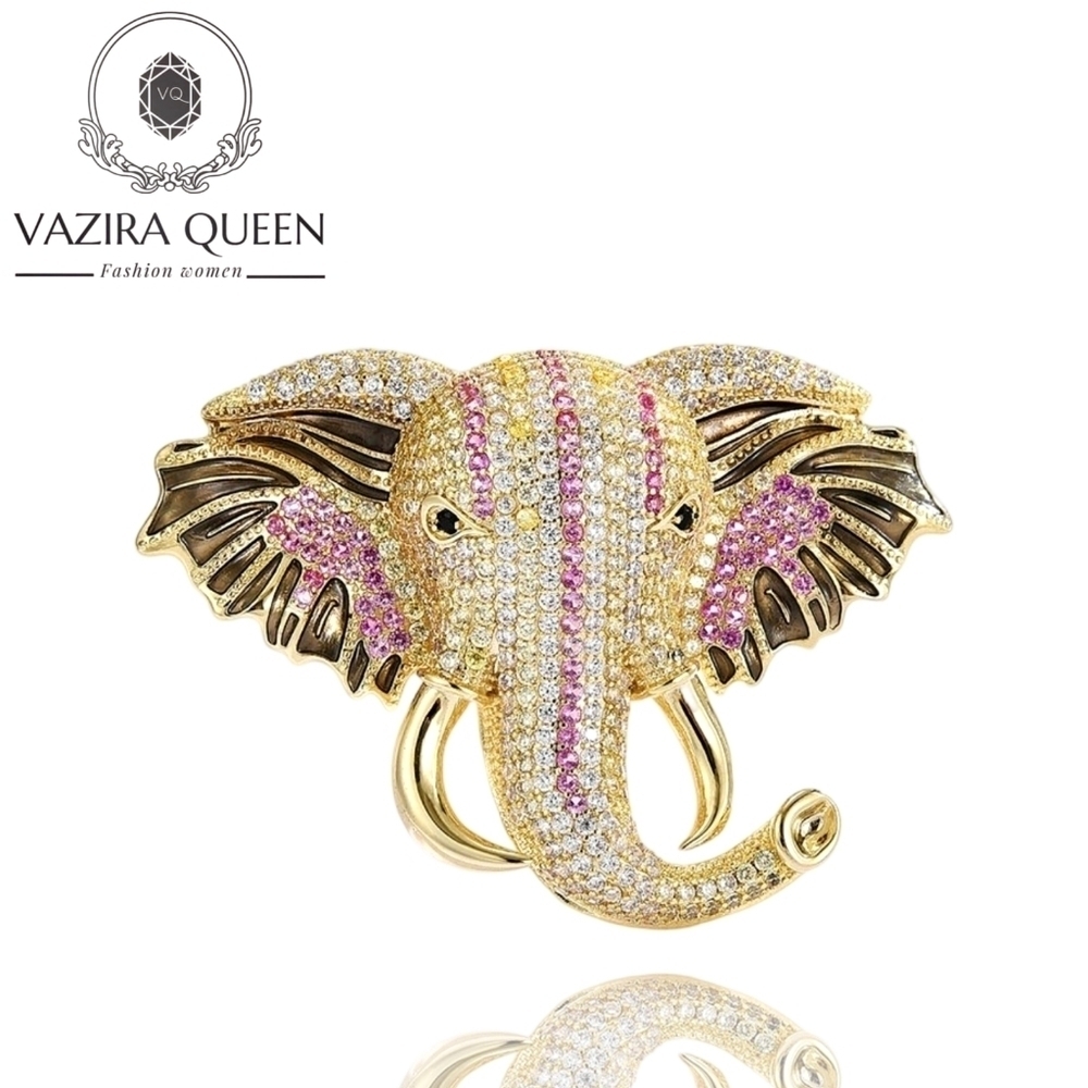VQ Elephant Brooch